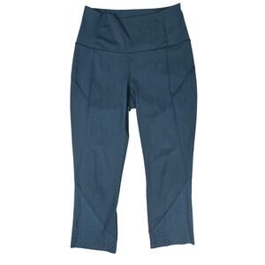 Lululemon Wunder Under Crop (Hi-Rise) - Black - Size 6 - W6ABAS